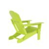 Outdoor Adirondack Chair & Ottoman Set – Lime