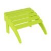 Outdoor Adirondack Chair & Ottoman Set – Lime