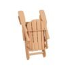 Outdoor Adirondack Chair & Ottoman Set – Teak