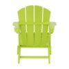Outdoor Adirondack Chair & Ottoman Set – Lime